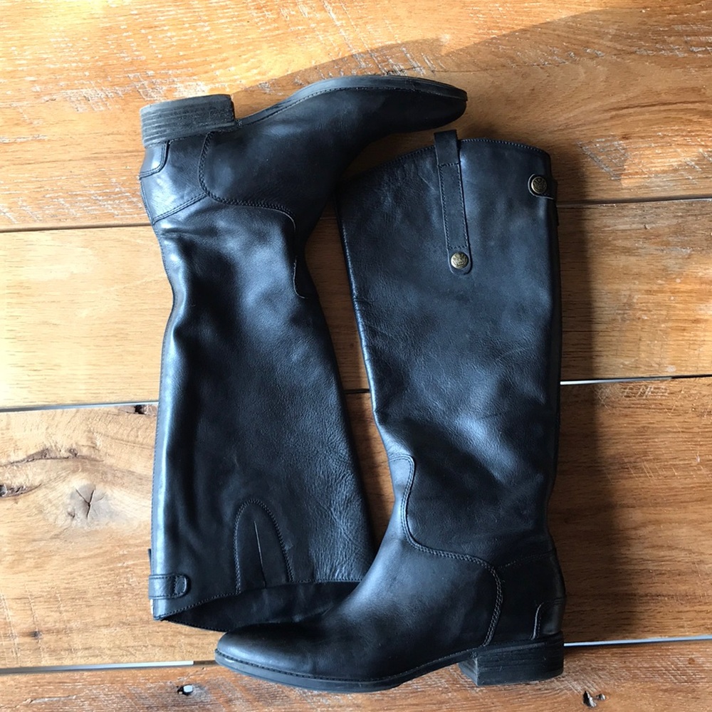 Black riding boots